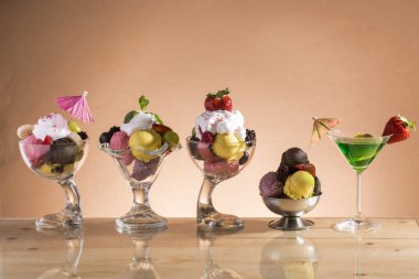 Mutlu dondurmalar, soğutmak için.