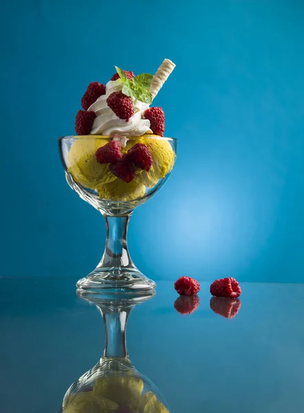 Tazza Con Gelato Bacche — Foto Stock