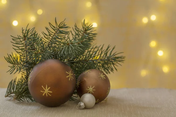 背景に美しいクリスマスの装飾 ロイヤリティフリーのストック画像