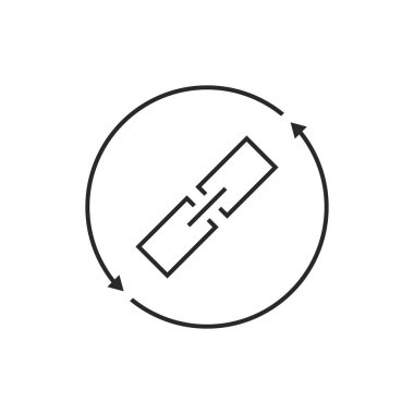 Link exchange ince çizgi simgesi