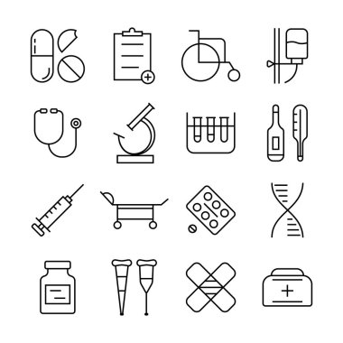 ince çizgi tıbbi bileşen kümesi