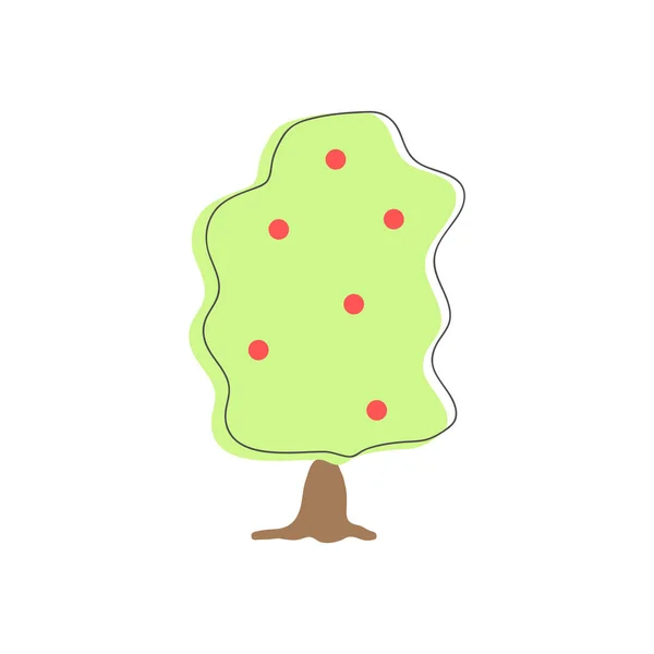 Symbol stromu abstraktní apple — Stockový vektor