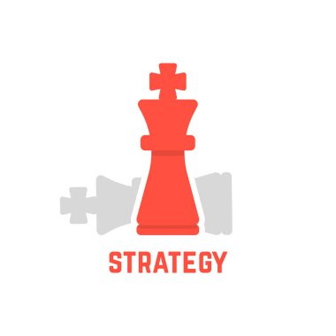 Kırmızı satranç Kral düşmüş rakam ile