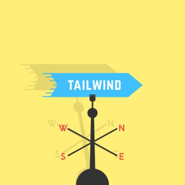 tailwind vane ve gölge ile