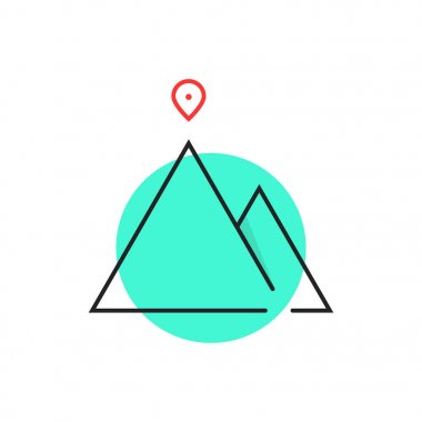 ince çizgi liderlik logo yeşil daire