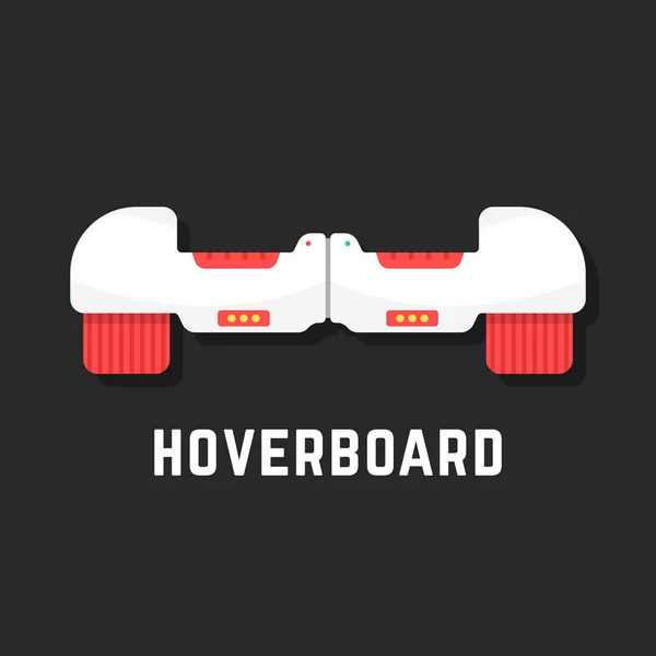 Weißes Hoverboard-Symbol wie Spielzeug — Stockvektor