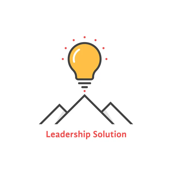 Enkla ledarskap lösning logotyp — Stock vektor
