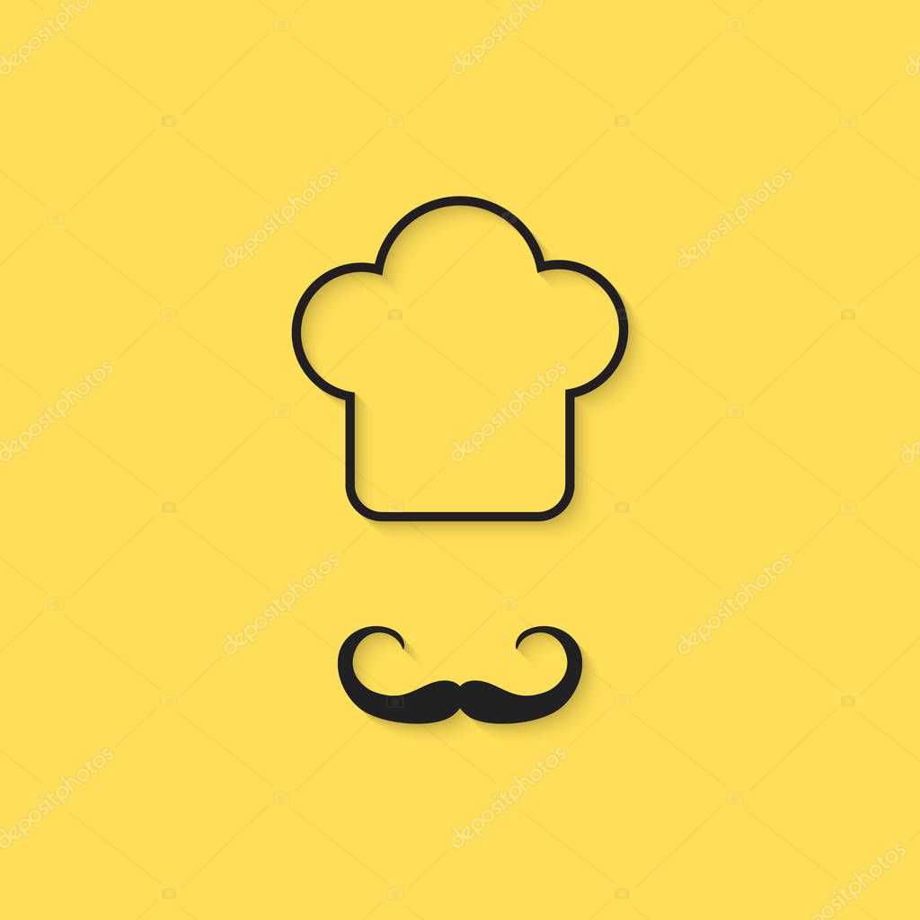 Black outline chef icon — Stock Vector © HoldenKolf #160425168