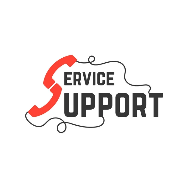 Podpora služby s telefony — Stockový vektor