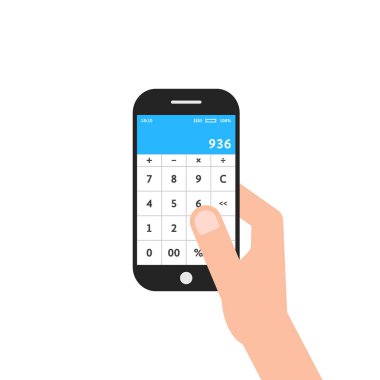 el telefon hesap makinesi uygulaması ile tutarak