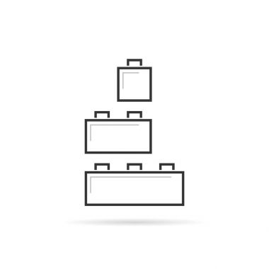 Siyah ince çizgi oyuncak logo oluşturma