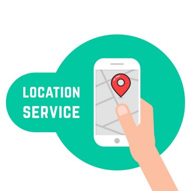 el telefon konum Servisi gibi tutarak