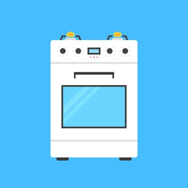 Beyaz gaz soba simgesi