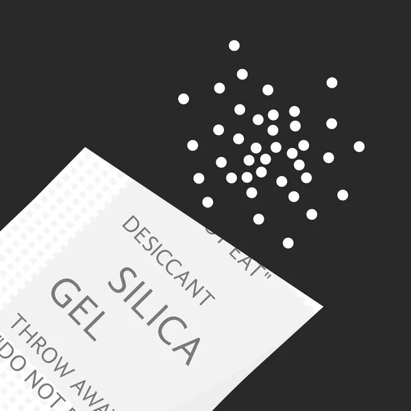 Πακέτο με silica gel — Διανυσματικό Αρχείο