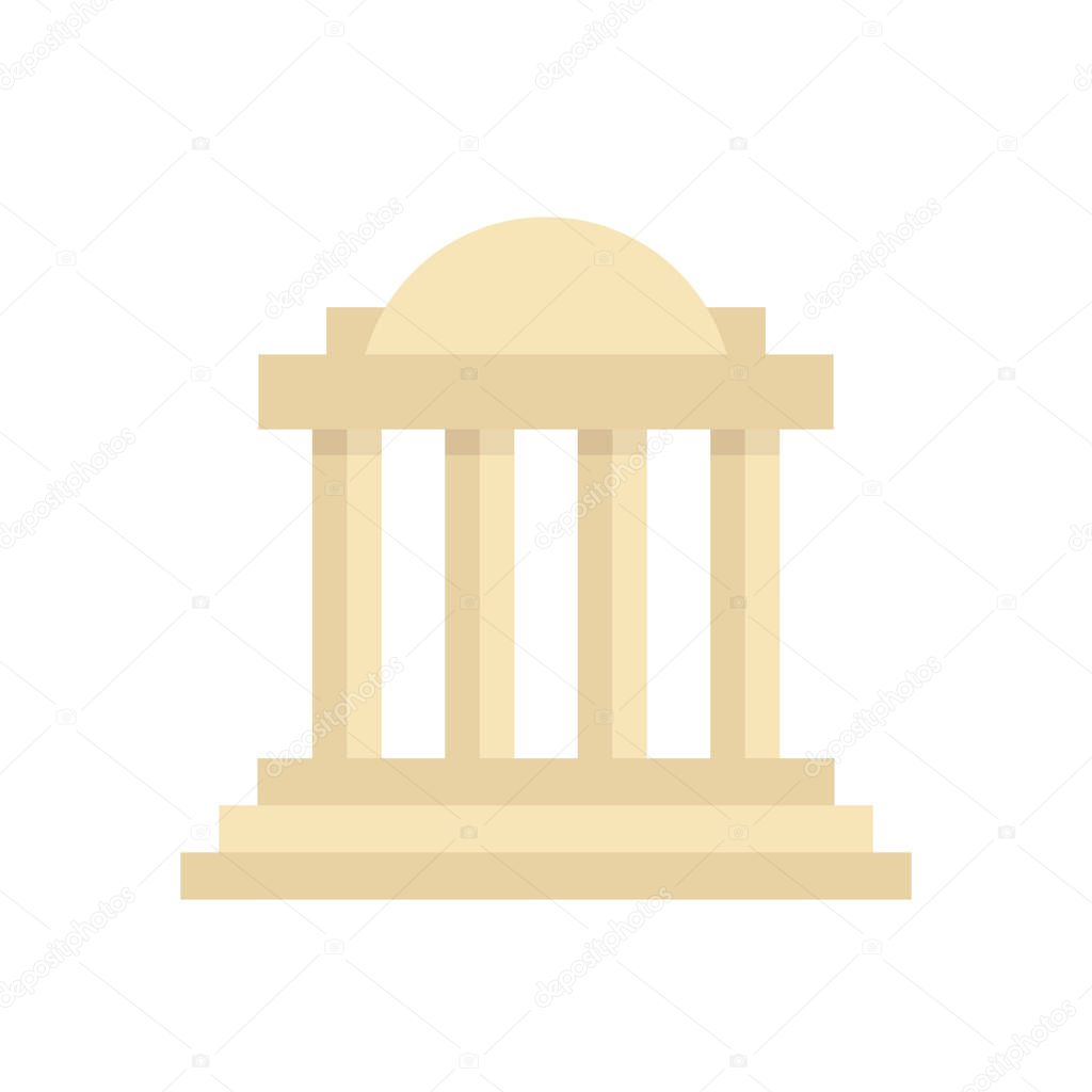 greek colonnade building with columns