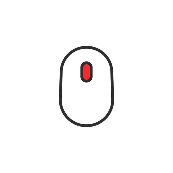 Línea delgada simple negro icono de desplazamiento — Vector de stock