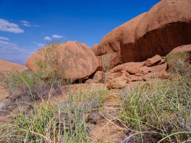 Spitzkoppe Dağı - Namibya 'da Damarland manzarası.