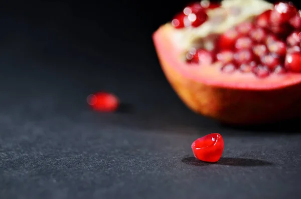 grain pomegranate close-up horizontal orientation