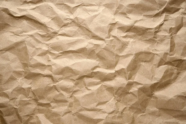 Textura de papel artesanal enrugada — Fotografia de Stock
