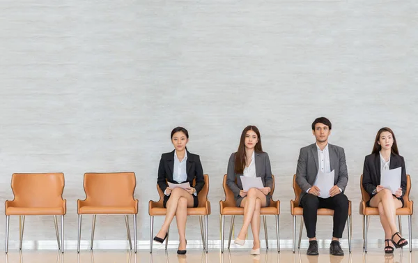 Asiatico Business People Waiting Job Interview — Foto Stock