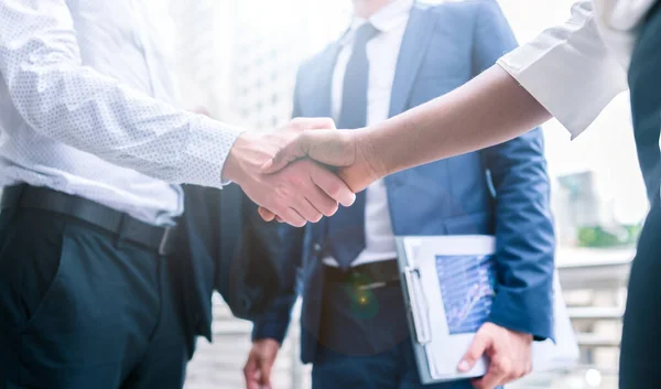 Aperto Mão Negócios Pessoas Colegas Trabalho Equipe Reunião Segure Mão Imagem De Stock