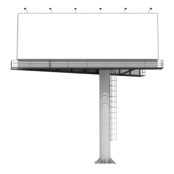 レンダリング ブランクの看板 白い背景の上 モデリング — ストック写真