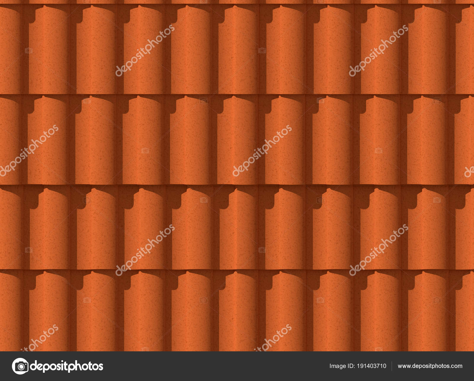 Ilustración Tejas Textura Color Naranja Sin Fisuras Sombra Del Sol