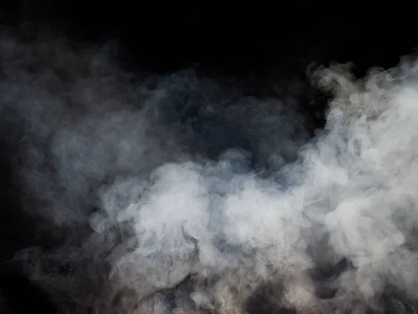 Λευκός Καπνός Ανεβαίνει Από Κάτω Φωτογραφία Στούντιο — Φωτογραφία Αρχείου
