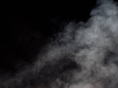 Hafif duman akar ve akar. Stüdyo fotoğrafçılık