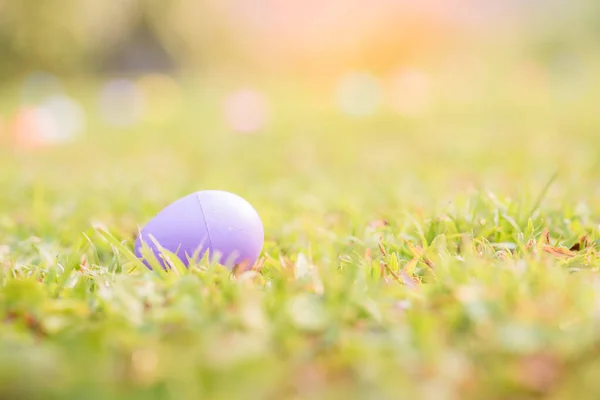 Huevos Pascua Sobre Hierba Pascua Vacaciones Tradición Concepto Objeto — Foto de Stock