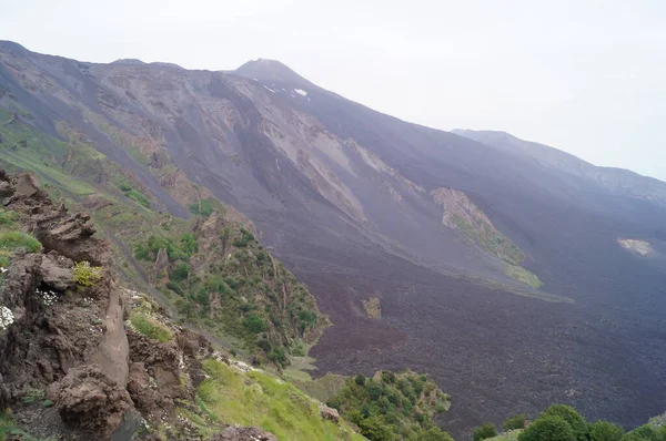 Look Etna Volcano — Stock Photo, Image