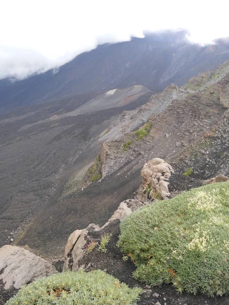 Cráter Del Volcán Etna —  Fotos de Stock