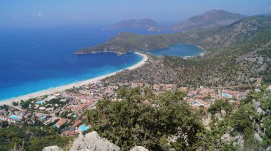 Oludeniz ve güzel mavi göl, Türkiye