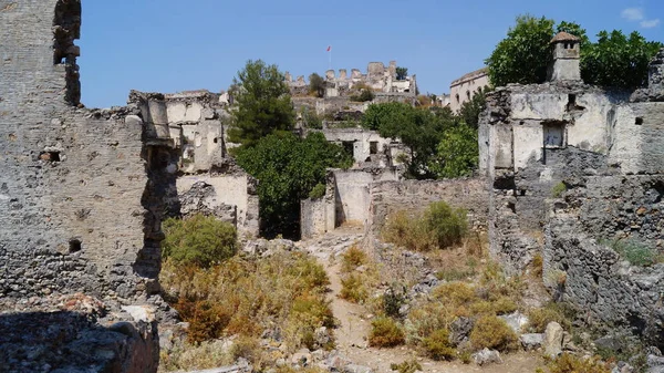 Casas Abandonadas Ruinas Aldea Kayakoy Turquía — Foto de Stock