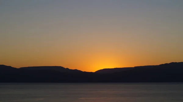 Pôr Sol Mágico Sobre Mar — Fotografia de Stock