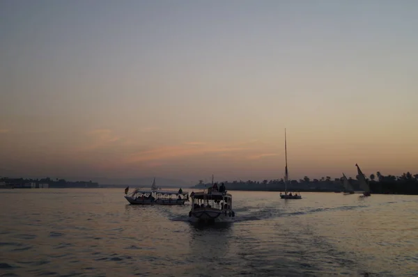 Vue Sur Nil Louxor Égypte — Photo