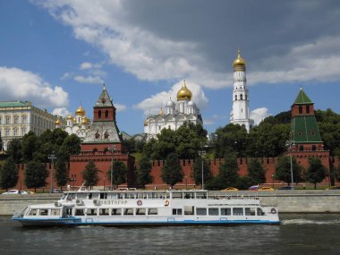 - Rusya. Moskova. Kremlin Moskova Nehri 'nin sol kıyısında, Borovitsky Tepesi' nde..