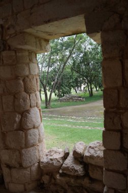Uxmal eski bir Maya kentidir. Meksika.