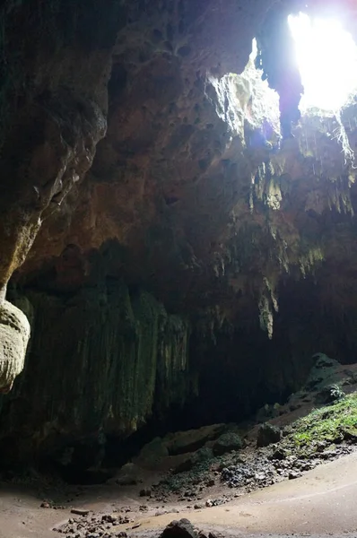 Caverna Lolthun Língua Maia Uma Pedra Flor Uma Das Cavernas — Fotografia de Stock