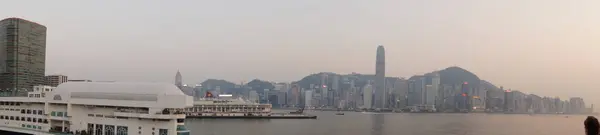 Отличный Вид Город Гонконг Панорама — стоковое фото