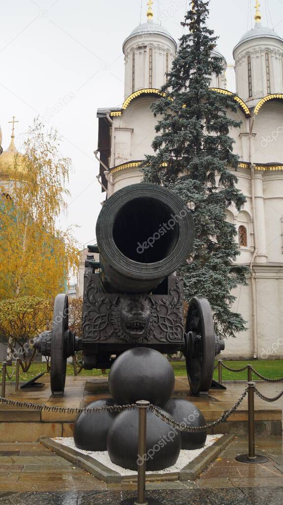 The Tsar Cannon is a large early modern period artillery piece on display on the grounds of the Moscow Kremlin.