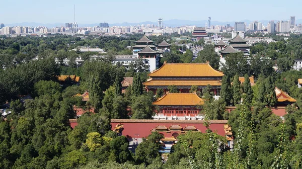 Zakazane Miasto Kompleks Pałacowy Centrum Pekinu Chiny — Zdjęcie stockowe