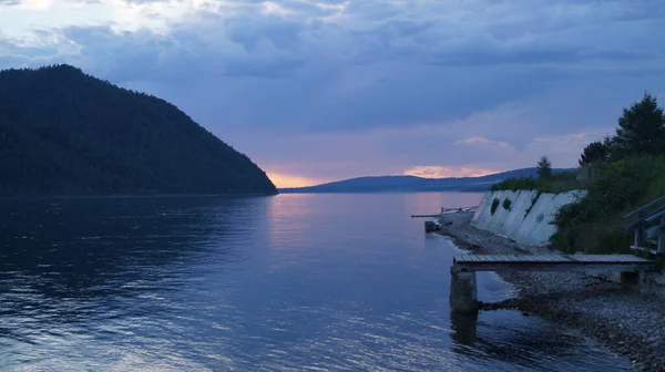 Angara River in the evening, Russia