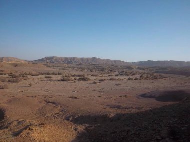 İsrail 'deki muhteşem dağ manzarası. Mitzpe Ramon.