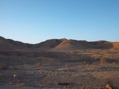 İsrail 'deki muhteşem dağ manzarası. Mitzpe Ramon.