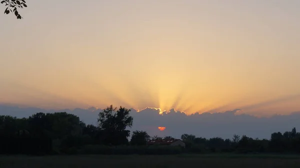 Чудесный Закат Альпах Италия — стоковое фото