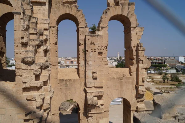 Ερείπια Και Ιστορικά Μνημεία Στην Τυνησία — Φωτογραφία Αρχείου