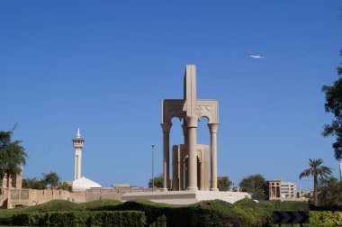 Dubai 'nin güzel mimarisi ve sanatı.
