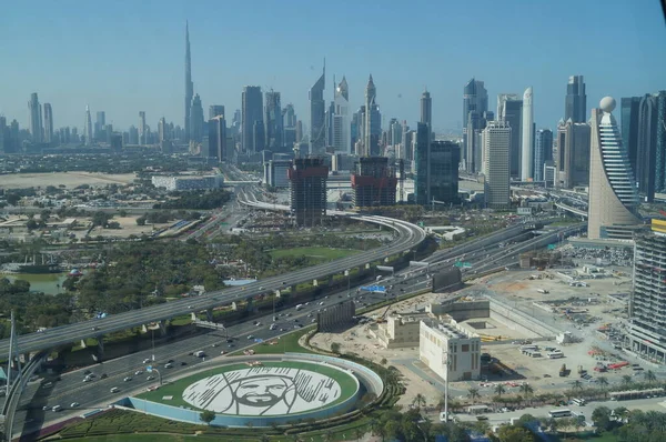 Vista Dubai Desde Arriba Emiratos Árabes Unidos — Foto de Stock