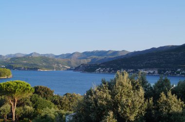 Adriyatik Denizi 'ne bir göz atalım. Doğa. Dubrovnik, Hırvatistan. 